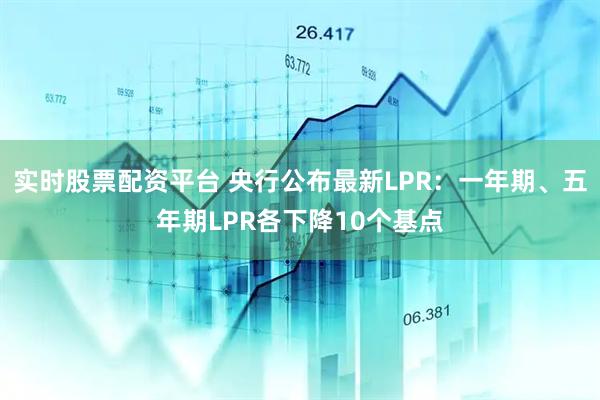 实时股票配资平台 央行公布最新LPR：一年期、五年期LPR各下降10个基点